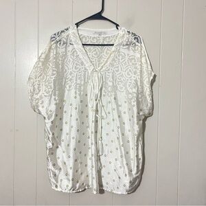 Johnny Was Love Blouse Silk Blend Size S